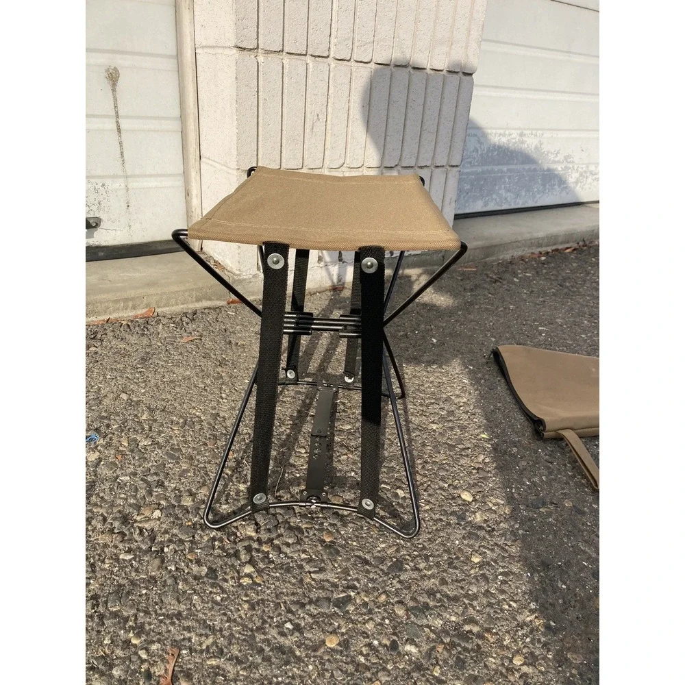 Rothco Coyote Brown Lightweight Foldable Portable Sitting Stool & Carry Pouch